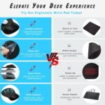 Pink oval mouse pad with an integrated gel wrist rest, designed for ergonomic support and smooth mouse movement.